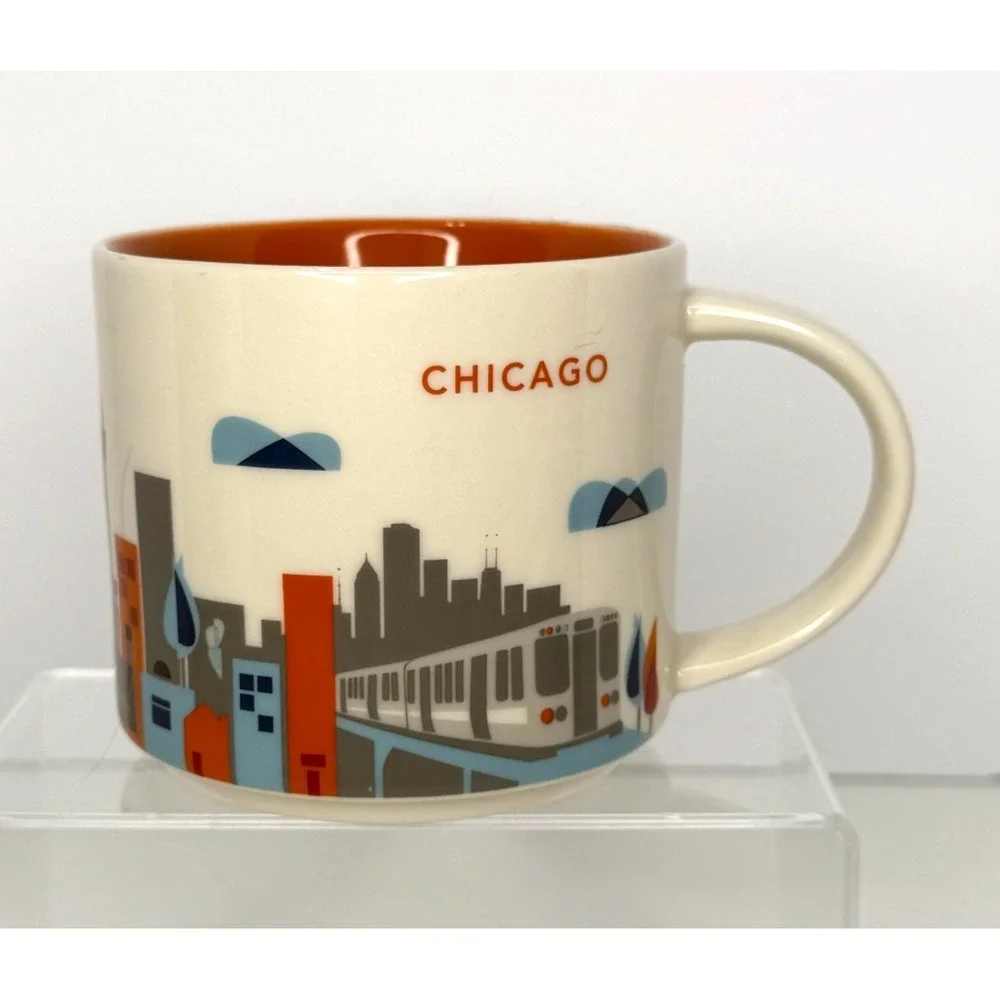 Starbucks Chicago You Are Here Series Collection 14 oz Coffee Tea Mug Cup